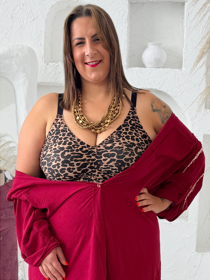 Skvěle padnoucí a pohodlná podprsenka Leopard 