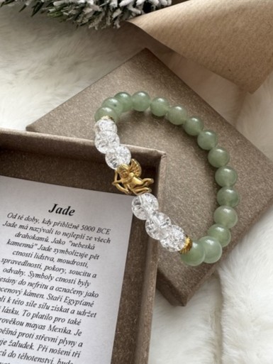 Náramek energie z minerálů Jade Angel