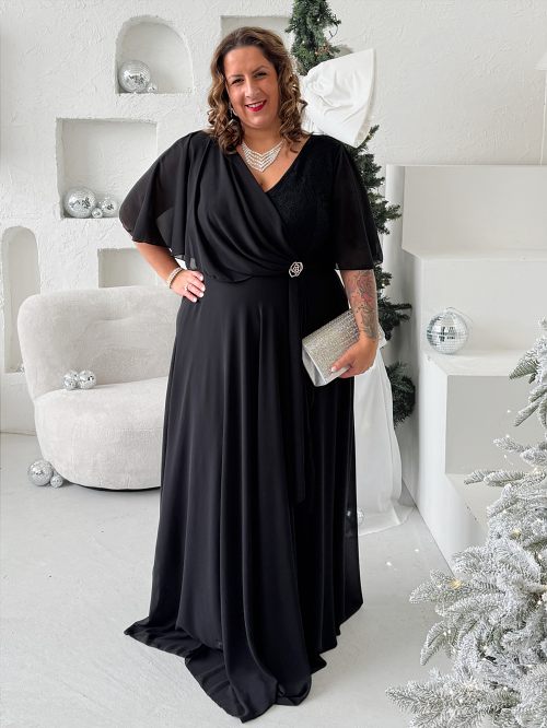 Plesové šaty Bella do 4XL černé