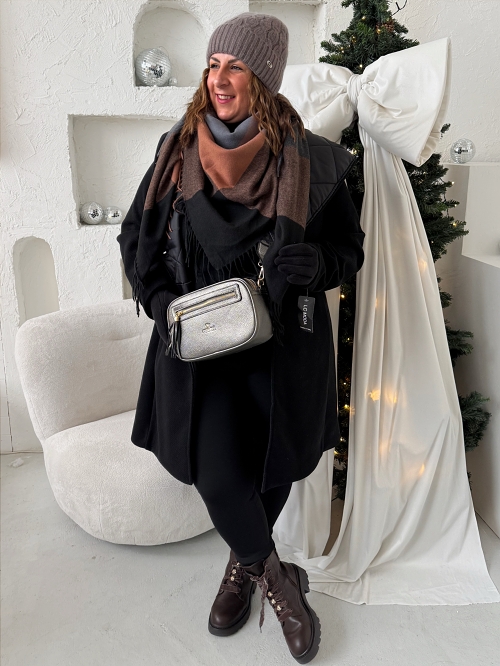 Crossbody Elena - metalické