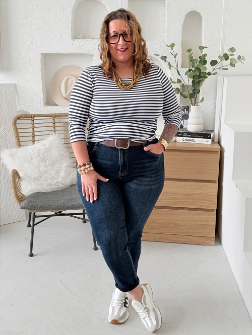 Džíny Legendary tmavý denim do 4XL