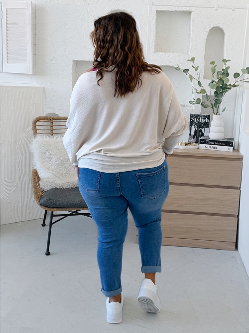 Svetr Lucy do 4XL - ecru