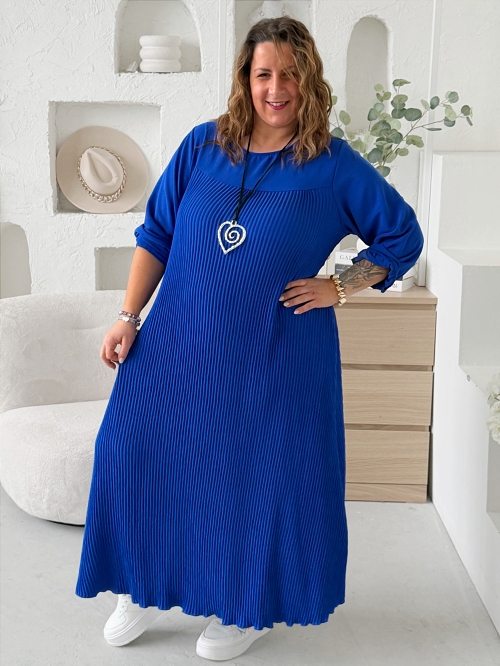 Šaty Perfect Feel do 5XL - královsky modré