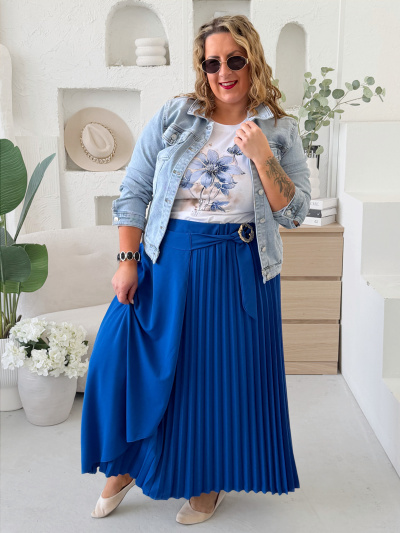Sukně Elnina do 4XL - královsky modrá