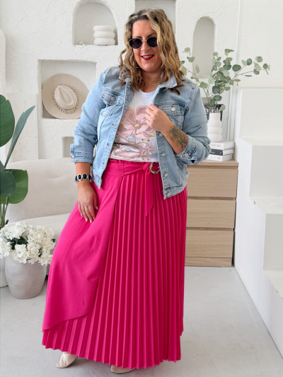 Sukně Elnina do 4XL - fuchsiová