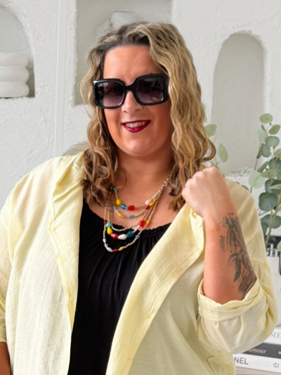 Lehounká bundička Golie do 3XL - žlutá