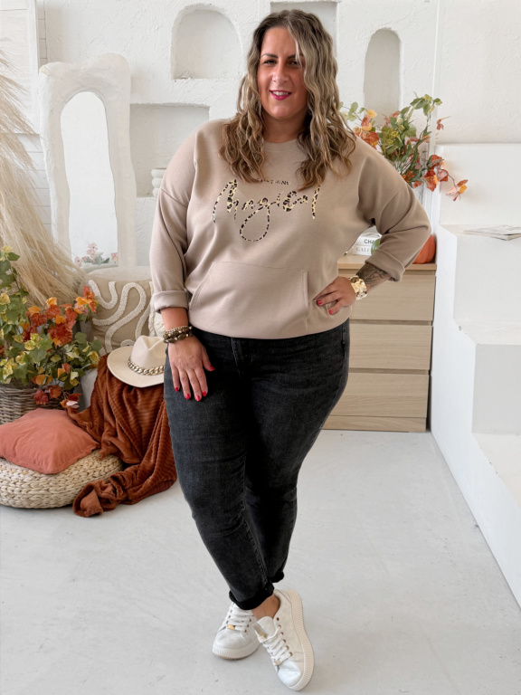 Máselková mikina Magical do 4XL - fango