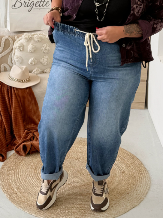 Barelové džíny na gumu Dalma do 4XL