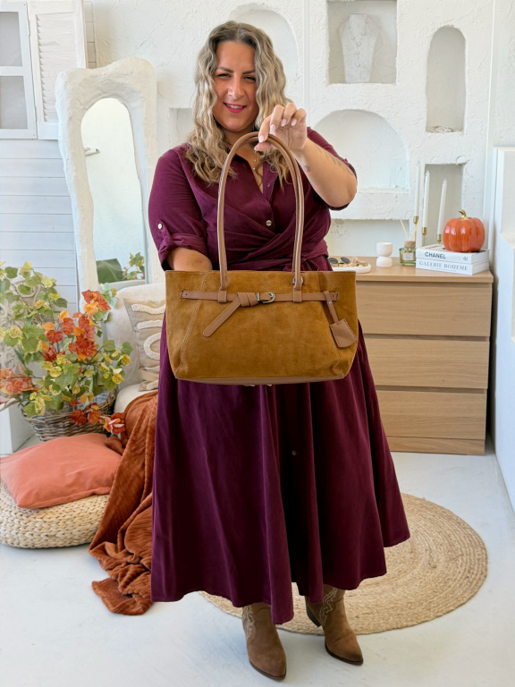 Zavinovací áčkové šaty Manšestr Susan do 3XL - bordó