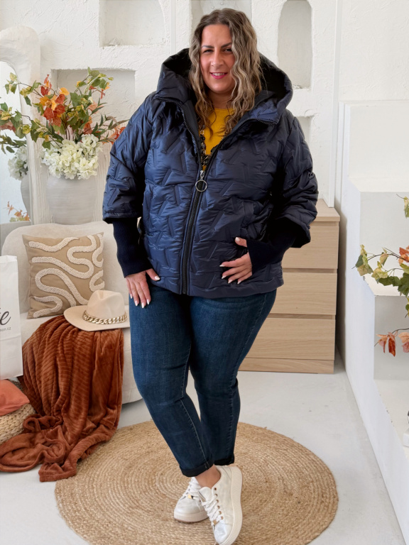 Přechodová bunda Trendy do 3XL - tmavě modrá