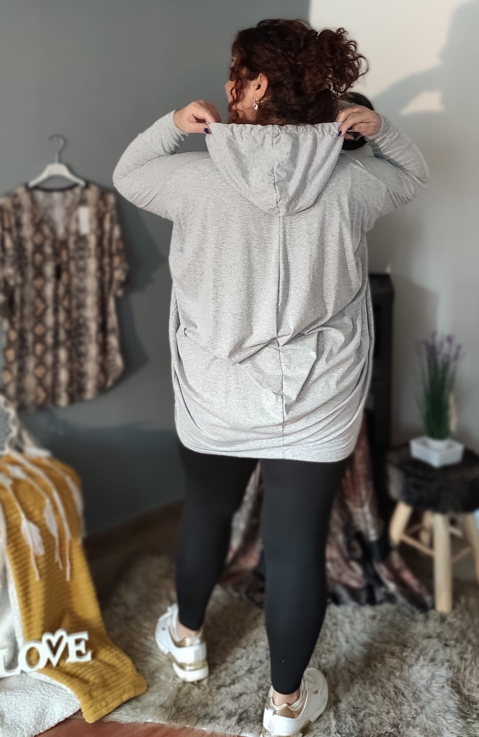 Mikina Fashion - šedá 