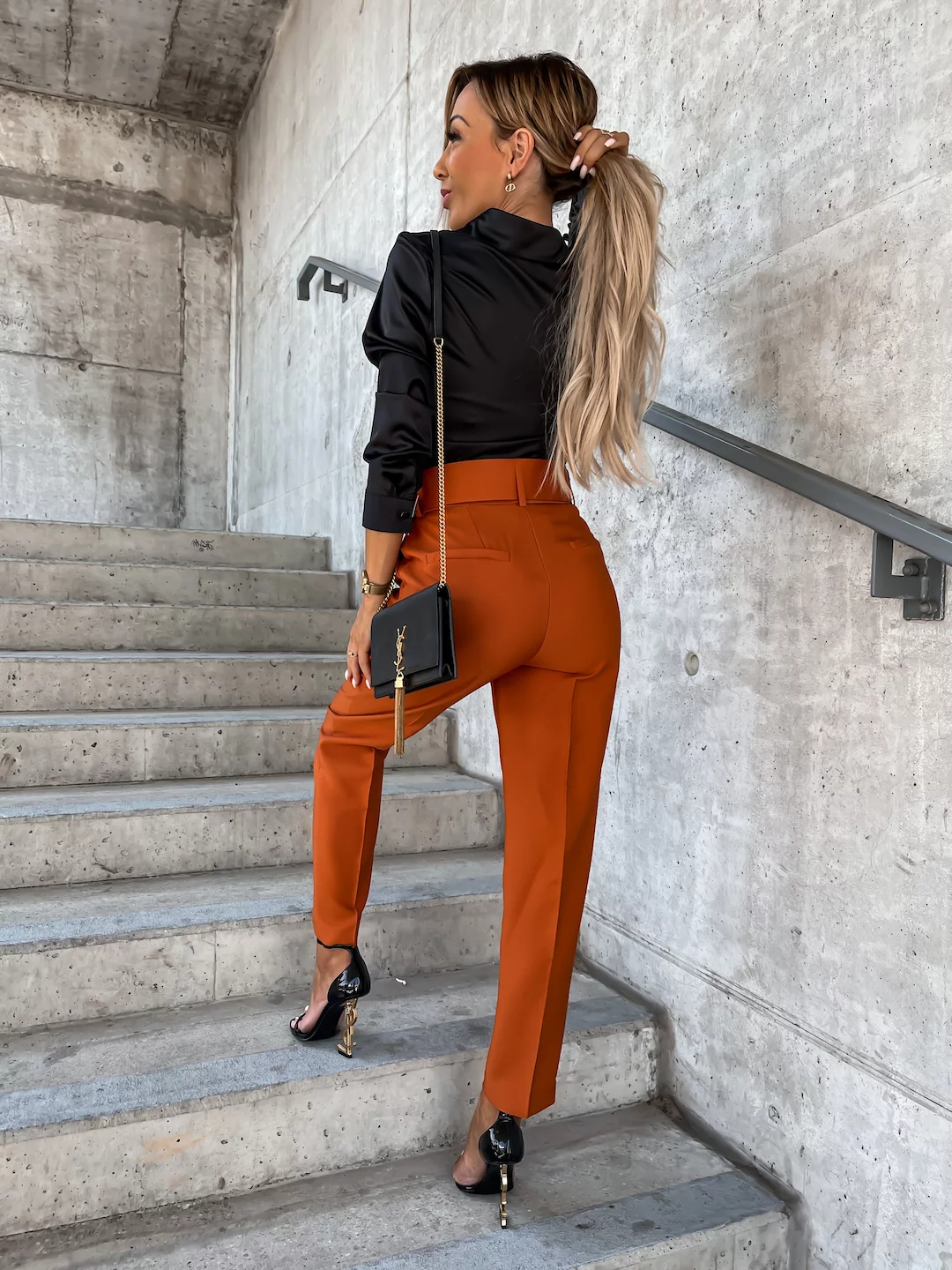 Kalhoty Elegance camel