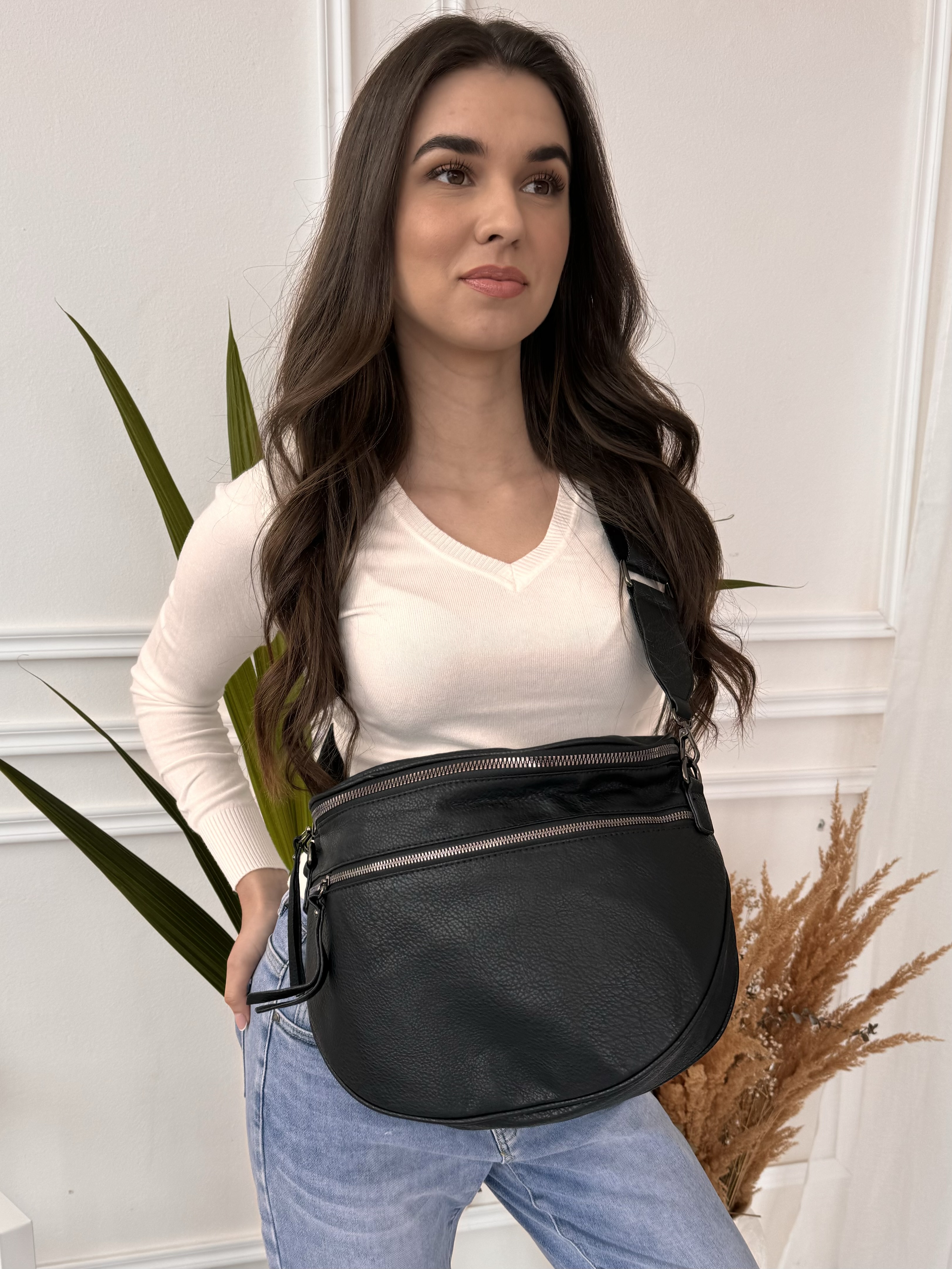 Maxi crossbody černé