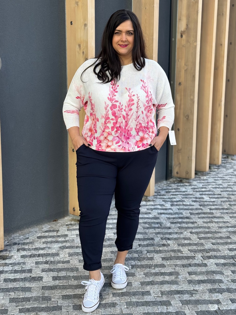 Elastické kalhoty s mašlí - výběr barev po rozkliknutí