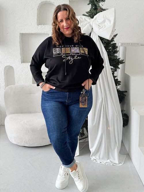 Elastické džíny Mom Winter Cool vel.4XL
