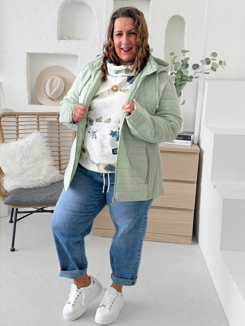 Jarní přechodová bunda Chic - mintová