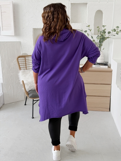 Tunikové šaty Cop do 4XL fialové