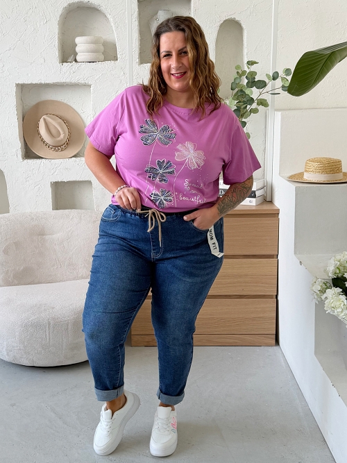 Džíny na gumu superelastické až do velikosti 5XL