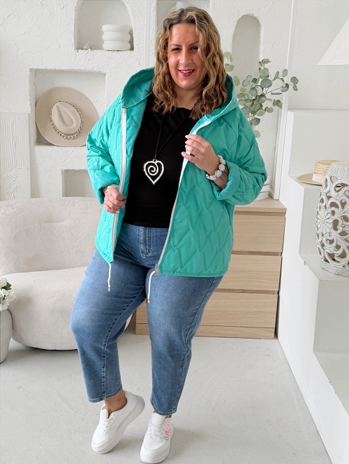 Prošívaná bunda Selena do 3XL - mint