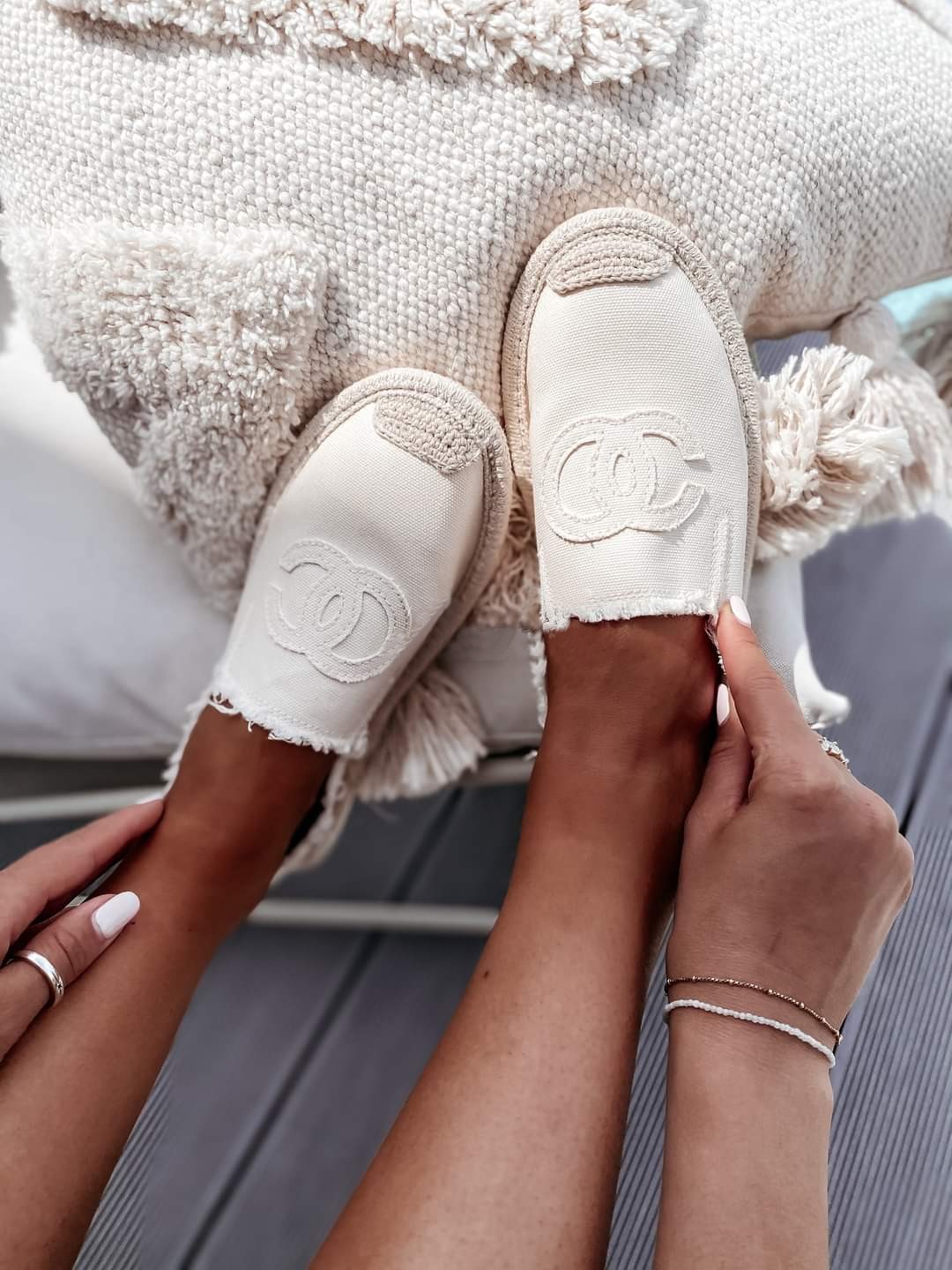 Espadrilky CC - bílé