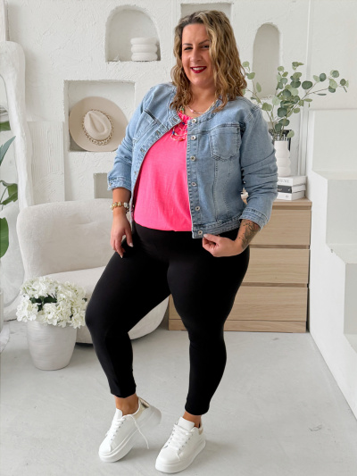 Džínová bunda Elegance světlá až do 3XL