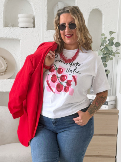 Sako větší velikost s podšívkou a červené