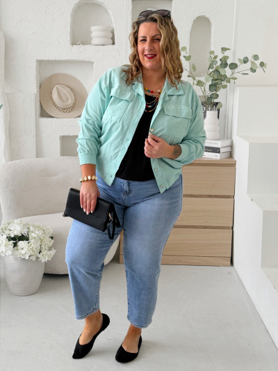 Džíny Baloon světlé Inna do 4XL