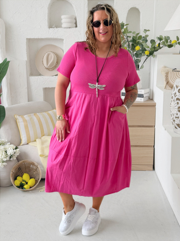 Náhrdelník na kůži VÁŽKA s kamínky