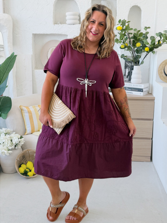 Náhrdelník na kůži VÁŽKA velká