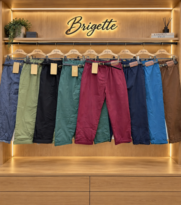 Elastické kalhoty Hope do 4XL - khaki