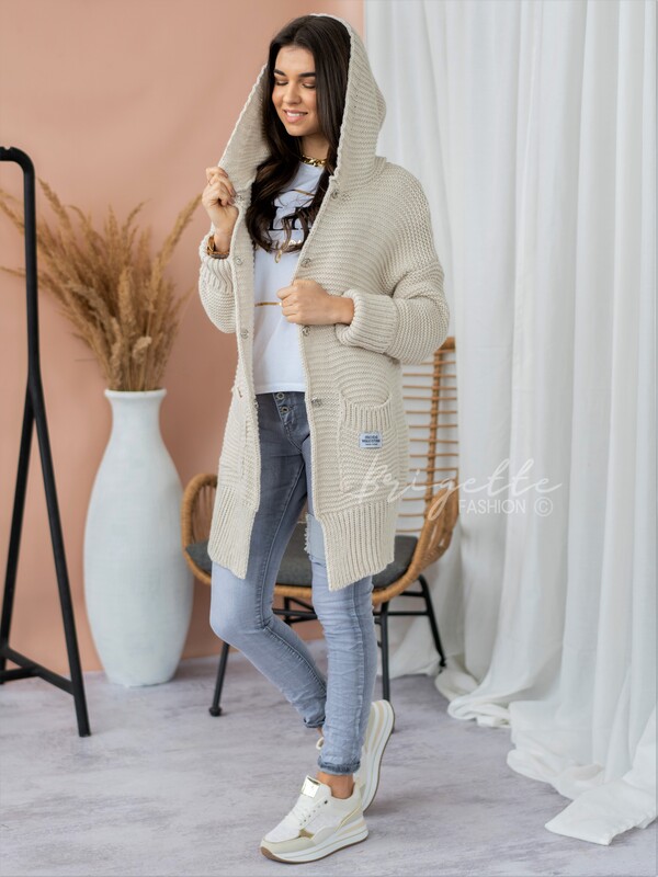 Pletený cardigan Luxx Italian béžový