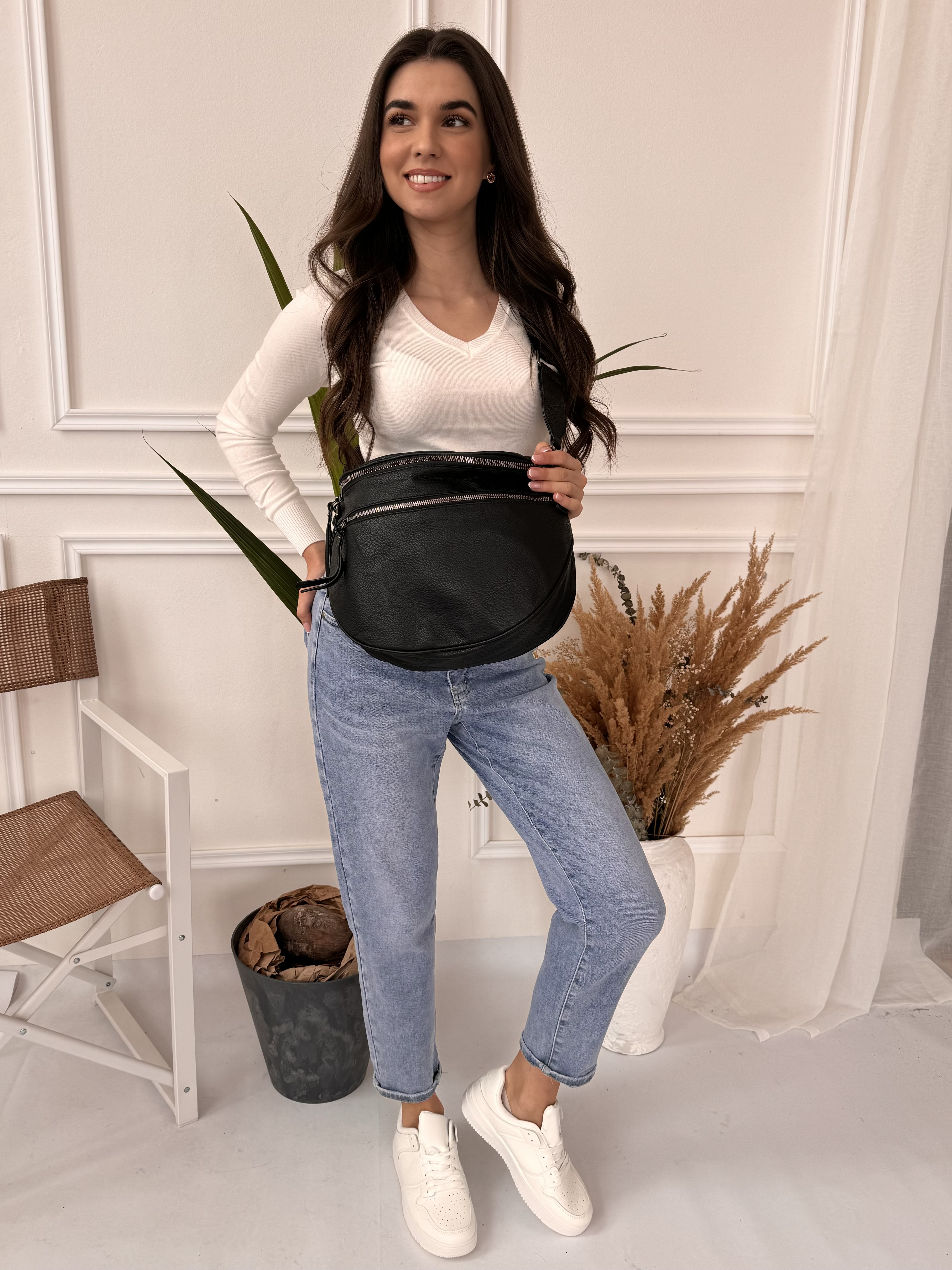 Maxi crossbody černé