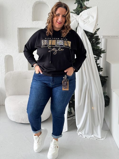 Elastické džíny Mom Winter Cool vel.4XL