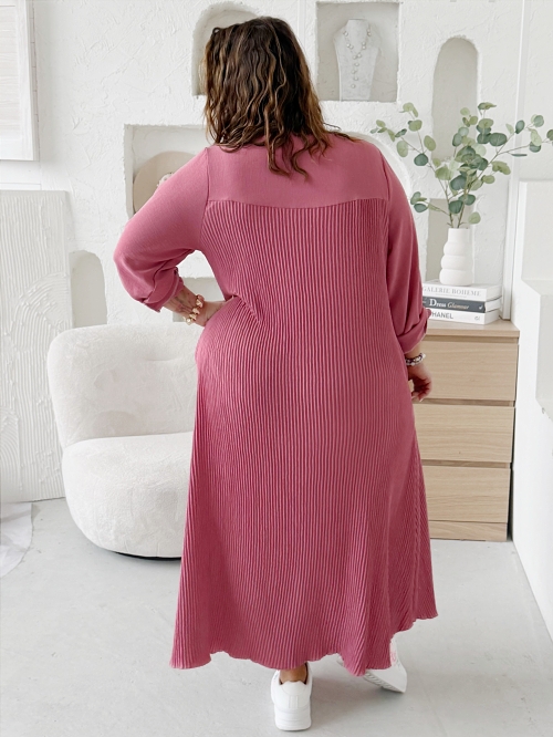 Šaty Perfect Feel do 5XL - starorůžové