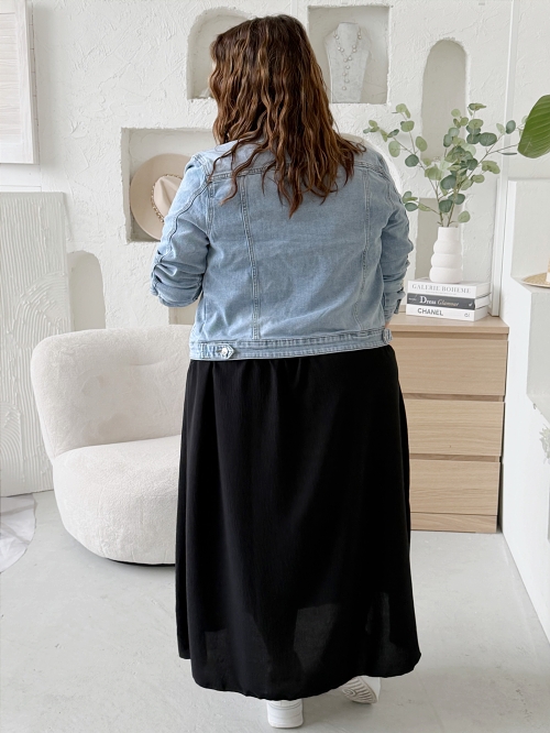 Šaty Sunny Comfort do 5XL - černé