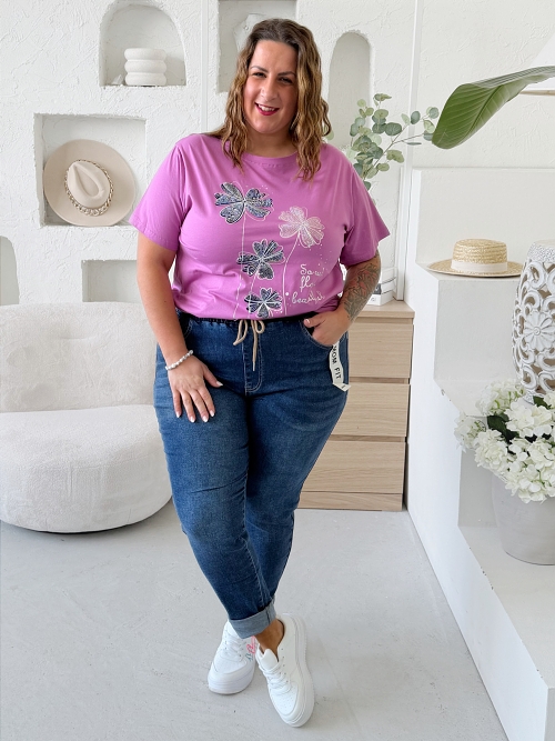 Džíny na gumu superelastické až do velikosti 5XL