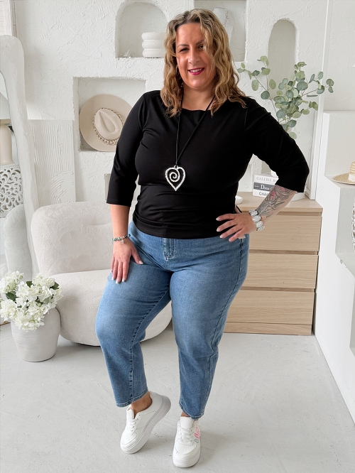 Velmi pružné džíny větších velikostí balonové do 4XL