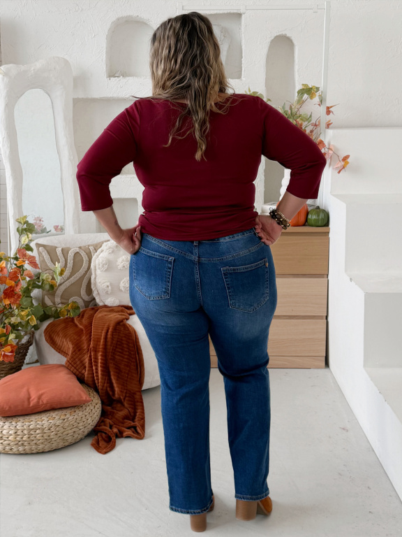 Rovné džíny Melinda do 4XL