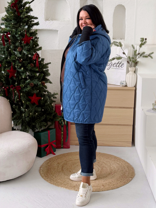 Přechodová bunda Marlen do 3XL - modrá
