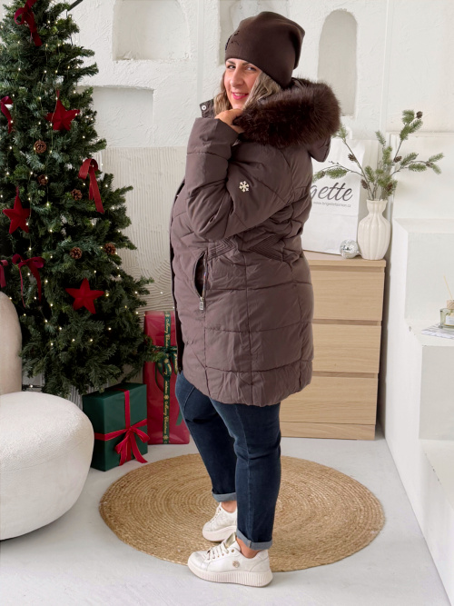 Zimní bunda Snow do vel.58 - hnědá 