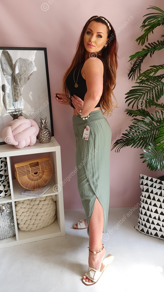 Kalhoty Shakira - khaki
