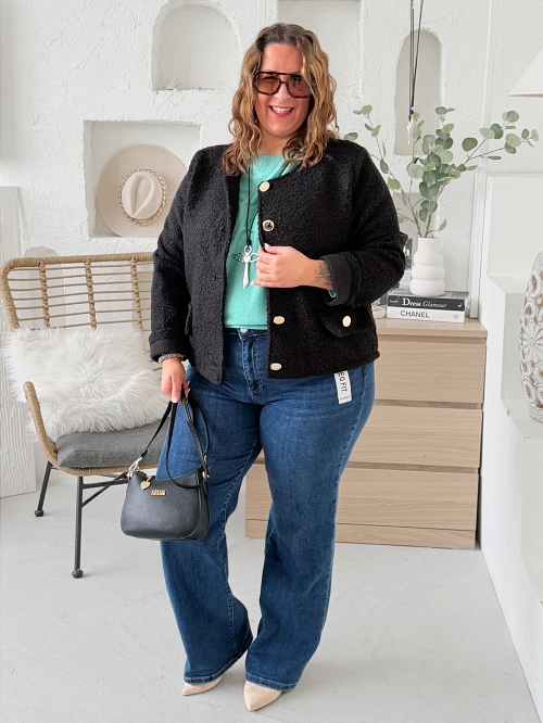 Elastické džíny Wide leg Zlata do vel. 36