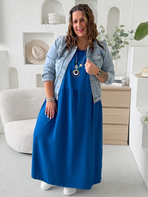 Šaty Sunny Comfort do 5XL - královsky modré