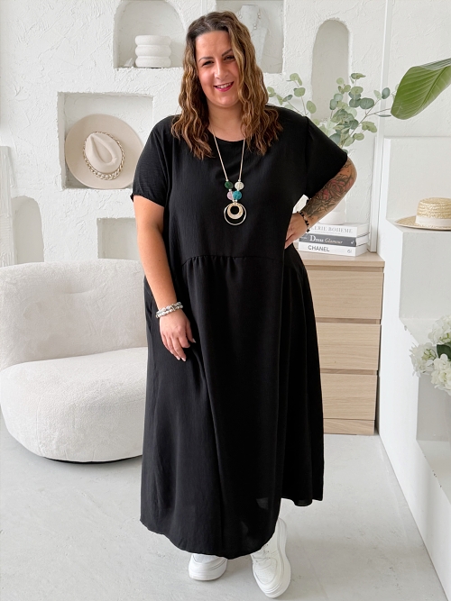 Šaty Sunny Comfort do 5XL - černé