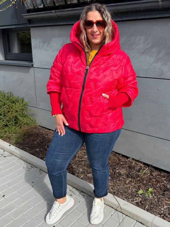 Přechodová bunda Trendy do 3XL - červená