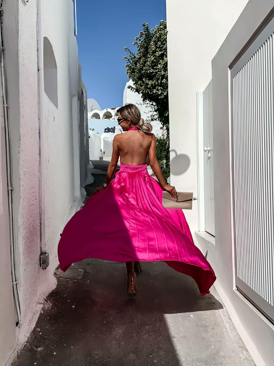 Maxi šaty Marilyn fuchsia