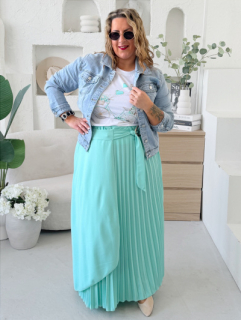 Sukně Elnina do 4XL - mintová
